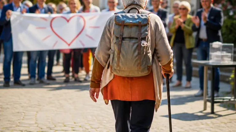 À 80 ans, Marie‑Jo parcourt la France à pied pour soutenir deux jeunes en situation de handicap