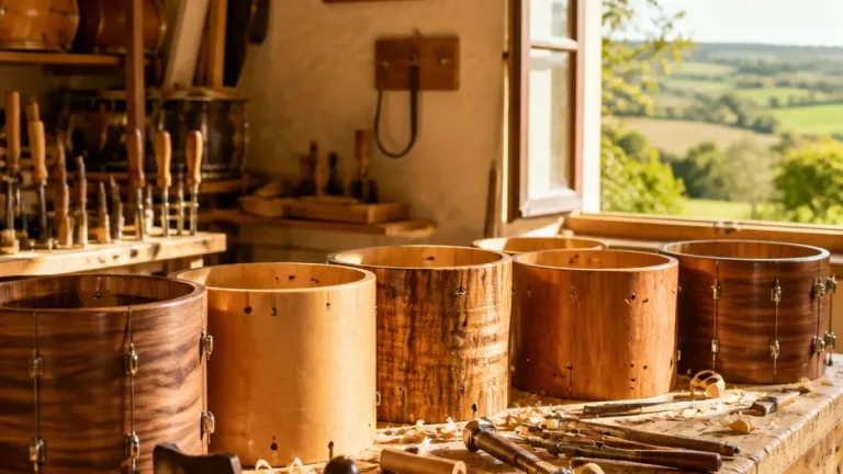 À Agnac, un artisan lot‑et‑garonnais façonne des fûts de batterie en hommage à son père