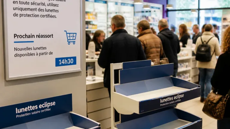 À Auch, la ruée sur les lunettes pour l’éclipse met pharmaciens et opticiens en tension