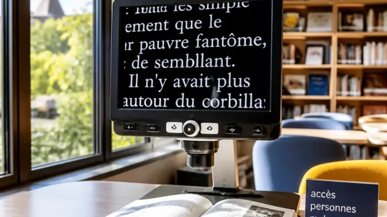 À Auvers-sur-Oise, une médiathèque se dote d'une loupe numérique pour les lecteurs malvoyants