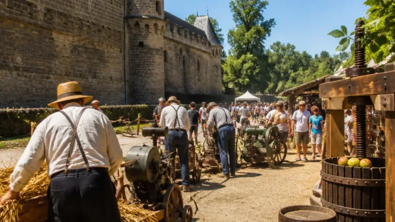 À Azay‑le‑Rideau, la Fête du battage ranime les gestes agricoles d'autrefois
