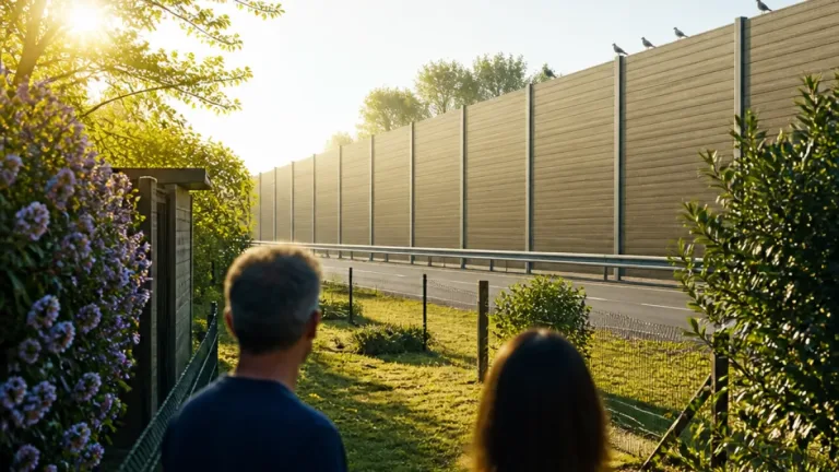 À Ballan‑Miré, un mur antibruit de 3 m change le quotidien : « Maintenant, on entend les oiseaux »