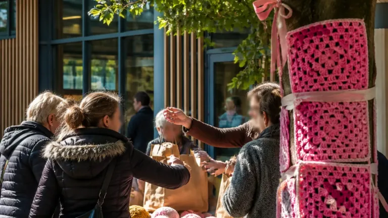 À Breteuil, un atelier créatif mobilise habitants et enfants contre les cancers