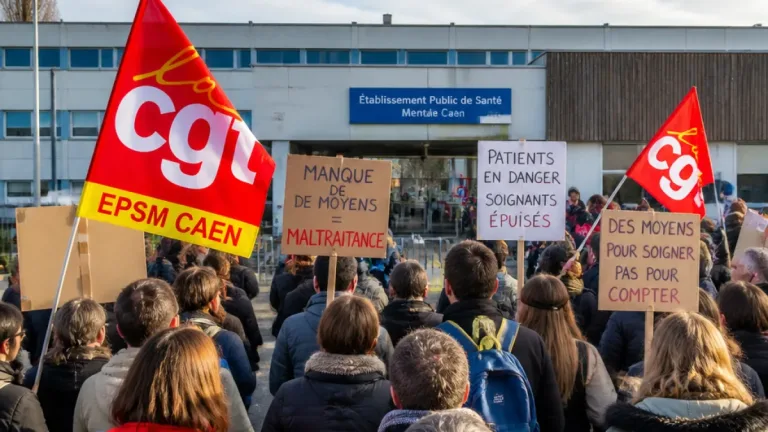 À Caen, le personnel de l’EPSM alerte sur des « conditions dramatiques » et le manque de moyens