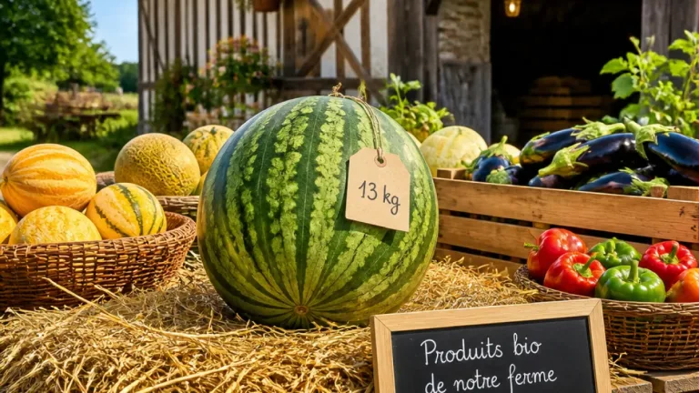 À Clef Vallée d’Eure, des maraîchers obtiennent une pastèque bio de 13 kg malgré la sécheresse
