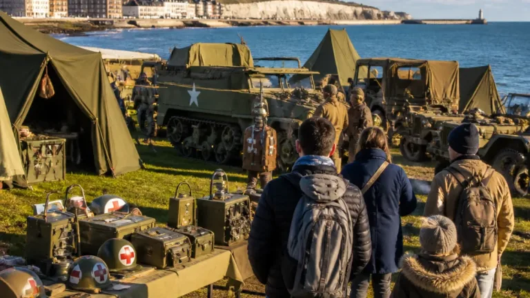 À Dieppe, un campement militaire attire des milliers de visiteurs pour le 84ᵉ anniversaire du raid