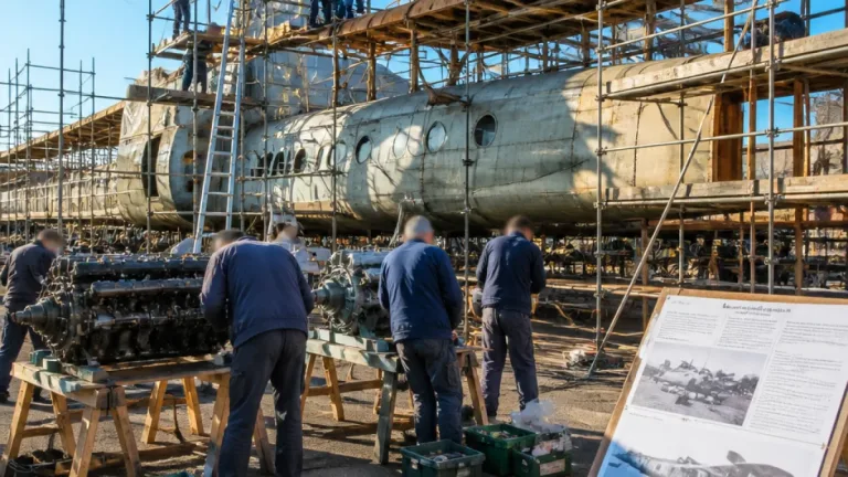À Évreux, des bénévoles sauvent le Breguet « Deux Ponts » exposé à la BA 105