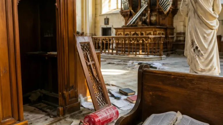 À Grandpré, l’église Saint‑Médard ciblée : Bible déchirée et confessionnal saccagé