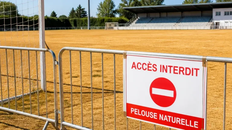 À Laval, la Ville interdit l’usage des pelouses naturelles jusqu’au 30 septembre, la reprise du foot menacée