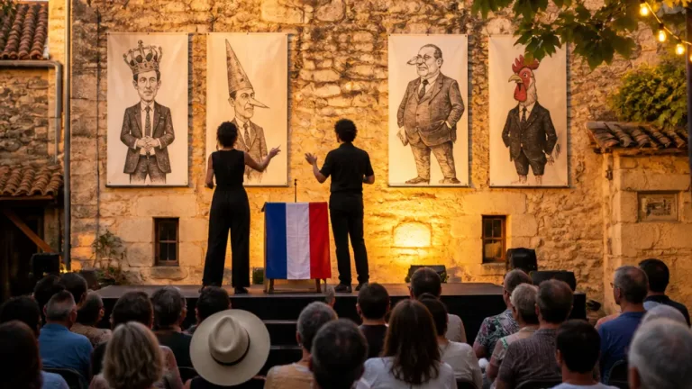 À Nîmes, Les ImitaTueurs présentent leur campagne satirique au Mas de la Barben