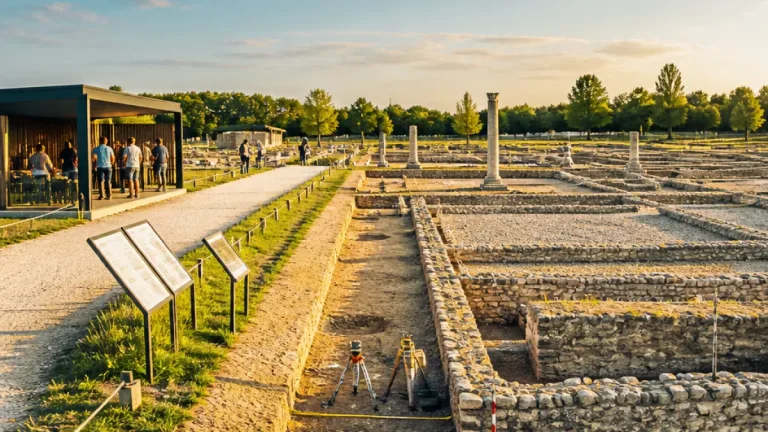 À proximité de Caen, Vieux-la-Romaine propose un voyage immersif dans la cité antique d’Aregenua