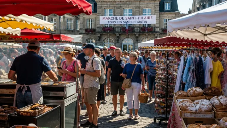 À Saint‑Hilaire‑du‑Harcouët, le marché d'été reste un rendez‑vous incontournable