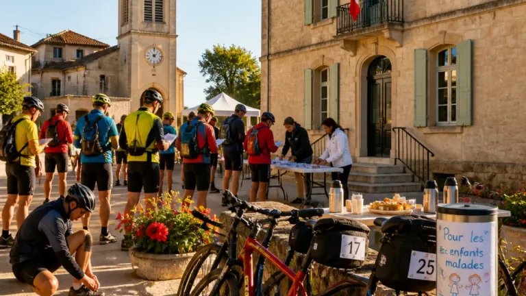 À Salignac‑sur‑Charente, une randonnée solidaire au profit des enfants malades pendant la fête du village