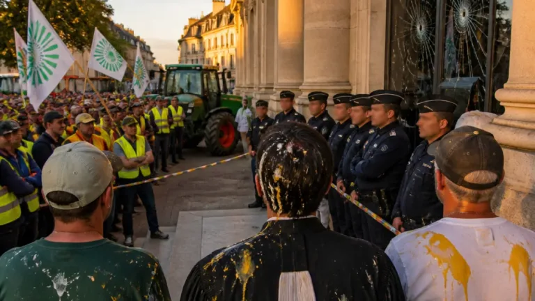Affrontements devant le tribunal d'Auch lors du procès de Bertrand Venteau