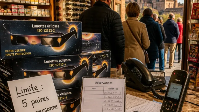 Albi : afflux et ruptures, la course aux lunettes homologuées à 48 heures de l’éclipse