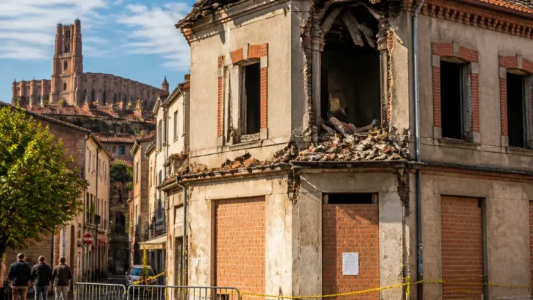 Albi : immeuble menaçant d'effondrement rue Émile-Grand, la mairie impose des mesures d'urgence