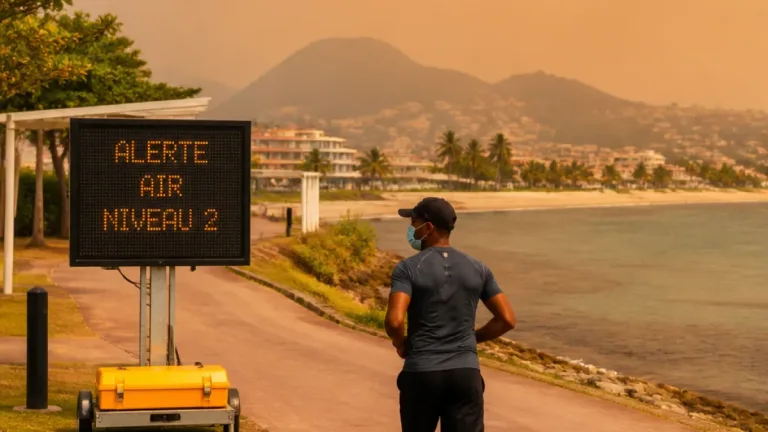 Alerte rouge aux particules fines en Guadeloupe : recommandations sanitaires et contraintes d’activité