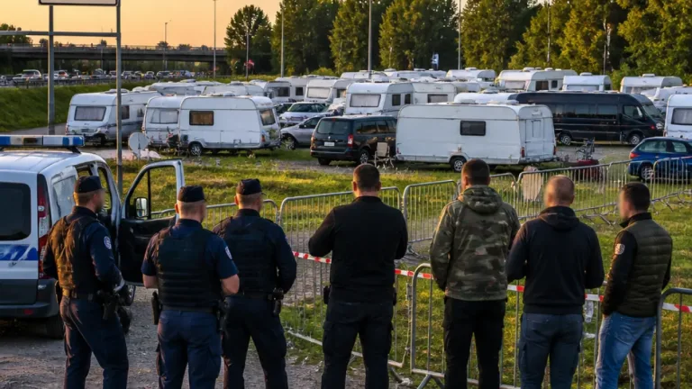 Amiens : une centaine de caravanes installées à l’ouest de la ville, la municipalité encadre le séjour