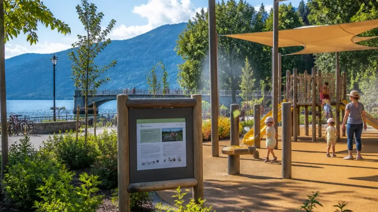 Annecy : l’aire de jeux du Pont des Amours rouverte, un test de deux ans pour s’adapter à la chaleur