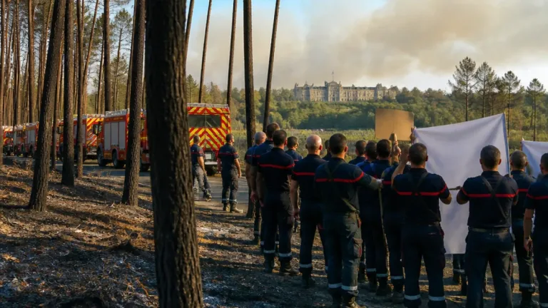 Après le mégafeu de Saumos, les pompiers en grève : l’alerte portée jusqu’au ministère