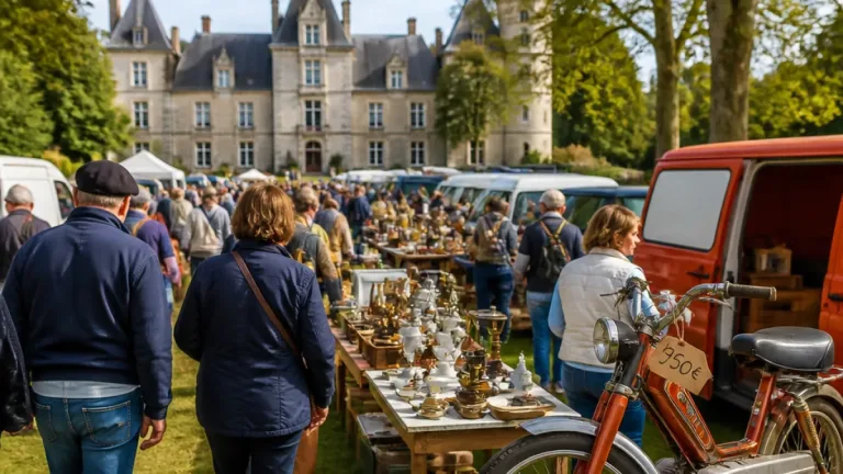Au Vast, le vide‑grenier du 15 août attire des milliers de chineurs dans le parc du château