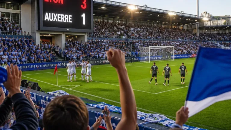 Auxerre battue à Lyon (3-1) : l'AJA enchaîne une troisième défaite et reste sans point