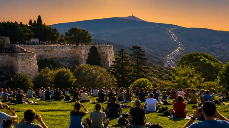 Avignon et le mont Ventoux réunis pour une éclipse solaire exceptionnelle