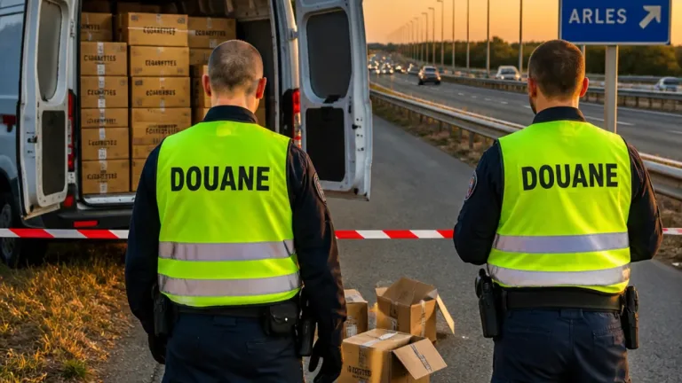 Avignon : près de 780 kg de cigarettes de contrebande saisis près du péage d'Arles