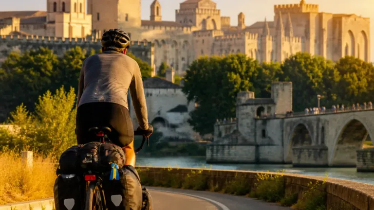 Avignon : un cycliste ukrainien traverse la ville dans un tour caritatif de 1 500 km