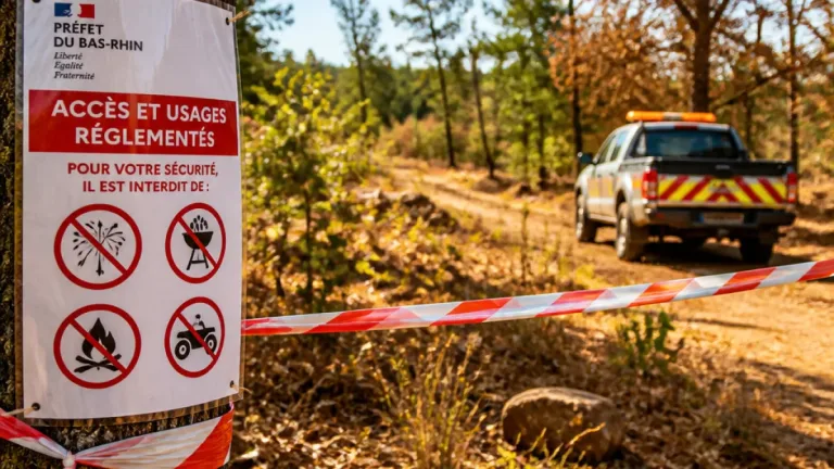 Bas‑Rhin : interdictions temporaires dans les forêts pour prévenir les feux en période de sécheresse