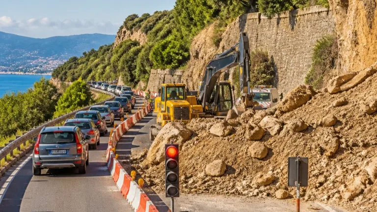 Bastia : huit mois après l'éboulement, la RD81 entre Bastia et Saint‑Florent reste en alternat