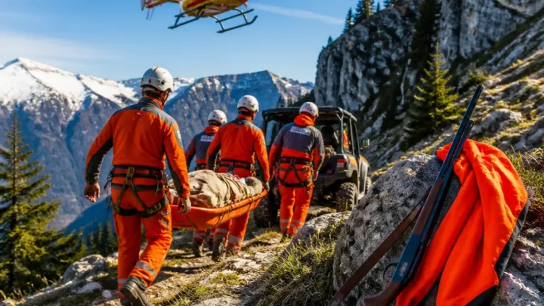Bauges : une chasseuse de 53 ans grièvement blessée, hélitreuillée vers Annecy
