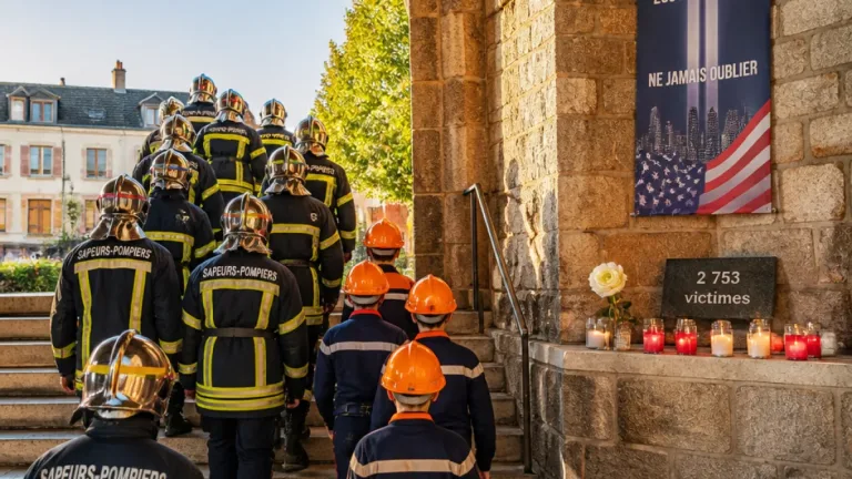 Beaucourt : les pompiers du Territoire de Belfort gravent 110 étages pour honorer les victimes du 11‑Septembre