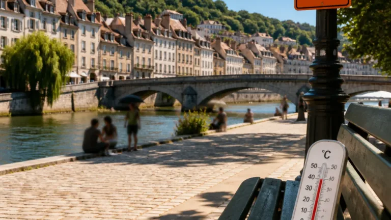Besançon : canicule historique en août, 38,4 °C mesurés et vigilance maintenue