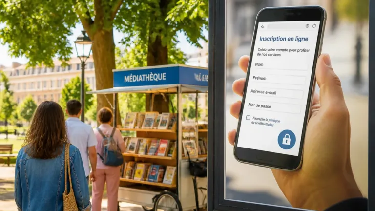 Bourg-en-Bresse : l’annonce d’une « médiathèque en balade » accessible mais le contenu caché derrière un formulaire