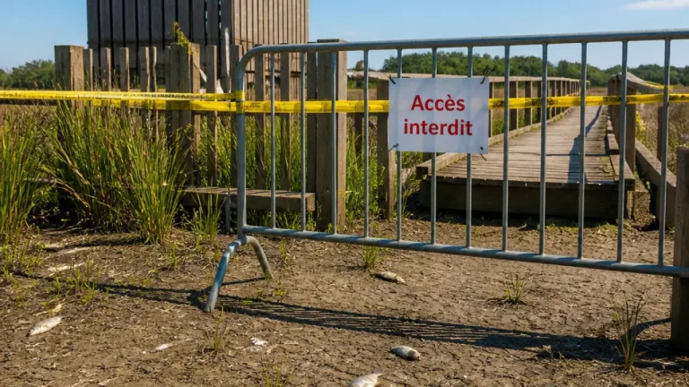 Canicule et mortalité piscicole au Marais du Grand Hazé : l’observatoire fermé par précaution