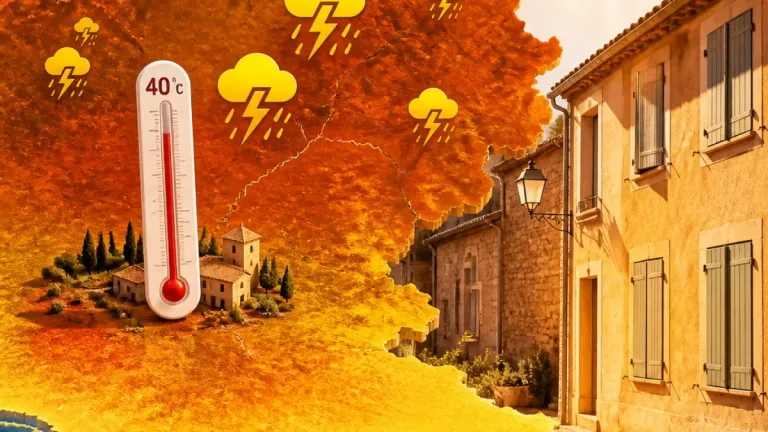 Canicule : le Var placé en vigilance orange, jusqu’à 40°C attendus; orages localisés prévus cet après-midi