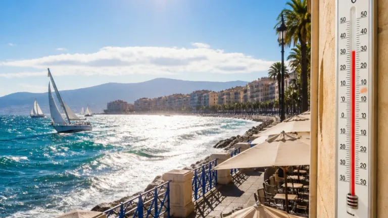 Canicule persistante et vents soutenus attendus ce week‑end en Corse‑du‑Sud