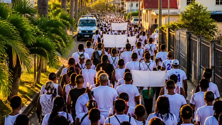 Cayenne : marche blanche pour Anderson, 14 ans, tué par une balle perdue