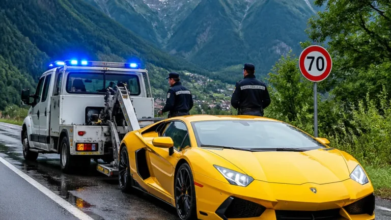 Chamonix : une Lamborghini contrôlée à 143 km/h sur une nationale, le véhicule saisi
