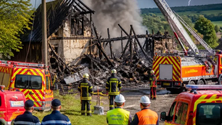 Champdray : une maison totalement détruite lors d’un feu en plein orage, enquête en cours