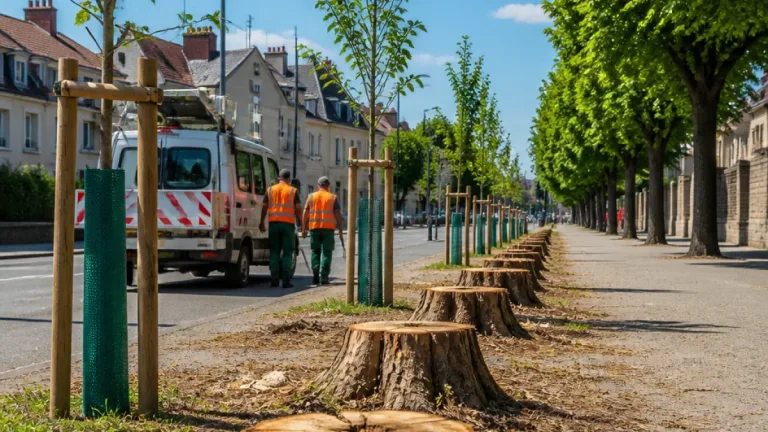 Chaumont : la Ville abattera 20 arbres et prévoit de replanter 50 à 60 sujets