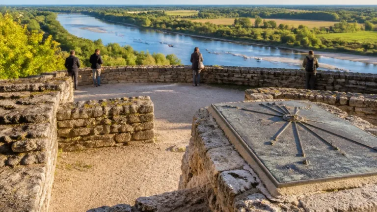 Chaumont-sur-Loire : la cour du château offre l’un des grands panoramas du Loir-et-Cher