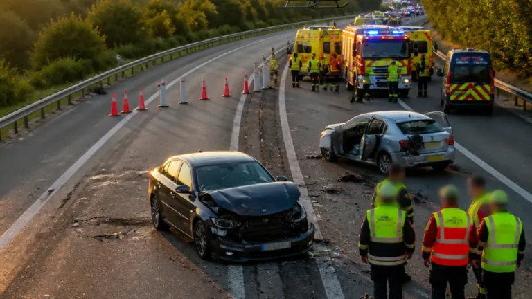 Choc frontal sur l’A77 à Cosne‑sur‑Loire : six blessés, une personne héliportée en urgence absolue
