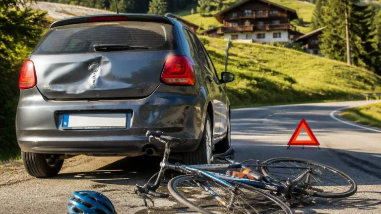 Collision entre un cycliste professionnel et Christian Estrosi lors d'une descente à Megève