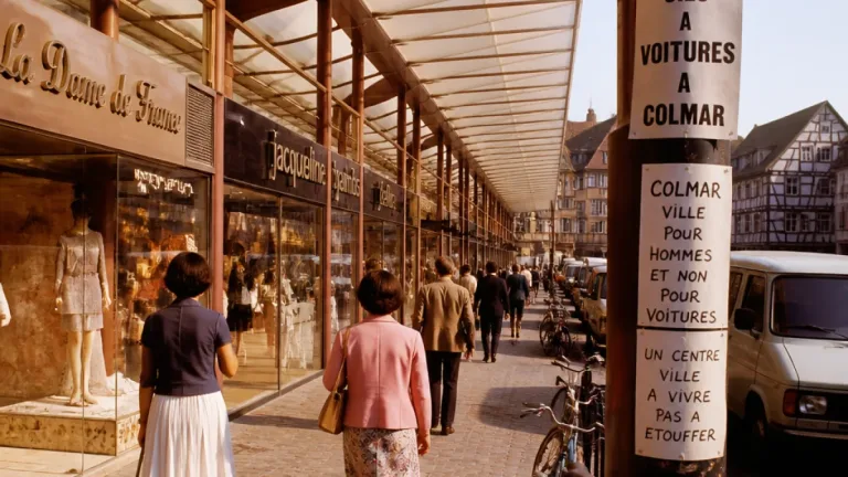 Colmar il y a 50 ans : la galerie du Rempart, les commerces d'alors et un urbanisme en mutation