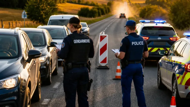 Contrôle routier franco-suisse dans le Doubs : 343 véhicules et un conducteur en fuite après un refus d’obtempérer