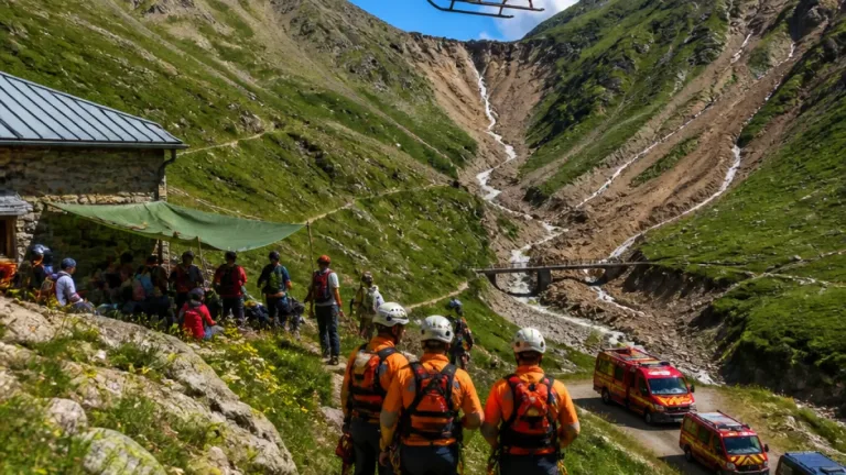 Coulées de boue à Val-d'Isère : 23 randonneurs évacués, un garçon de 12 ans isolé