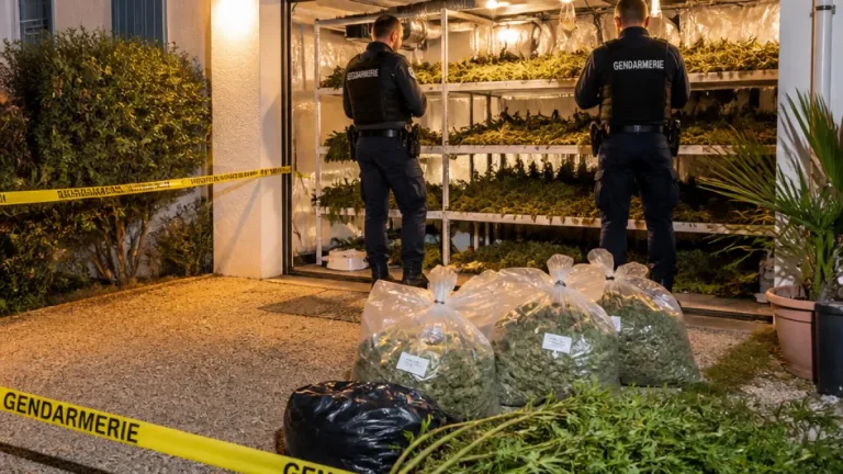 Découverte d’une culture de cannabis à Beauvoir‑sur‑Mer après l’alerte d’une odeur suspecte