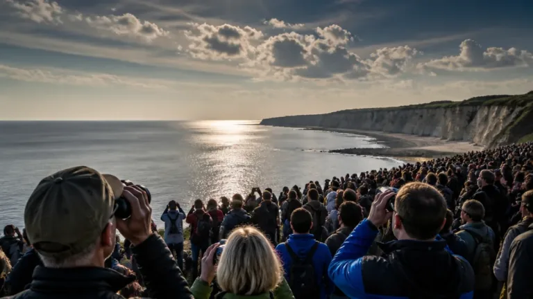 Des milliers de Normands sous la voûte : la soirée d'éclipse qui a rassemblé la côte du Calvados